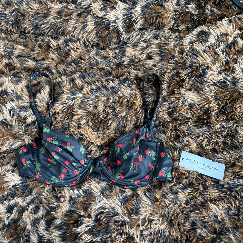 NWT - For Love and Lemons Love Song Satin Bra - Picture 6 of 8